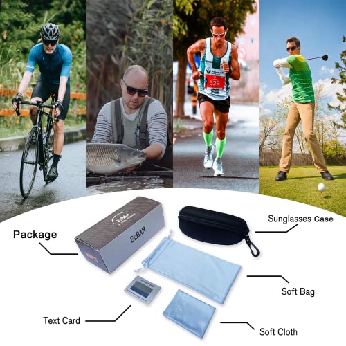 BLBAN Óculos de sol para homens, mulheres, polarizados, esportes, beisebol, condução, pesca, ciclism