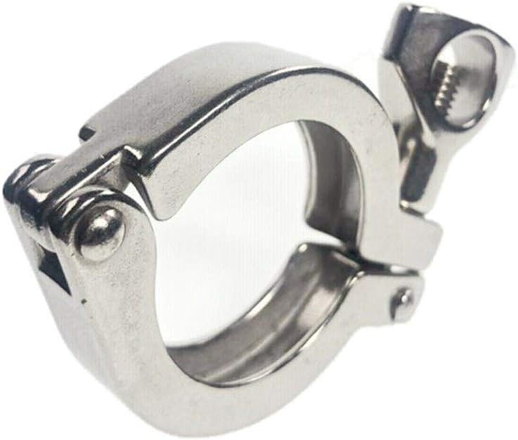 Tube Connector 5/10pcs 1.5" - 8" Stainless Steel Tri Clamp Clamps for Ferrule SS304 Drip Irrigation Fittings Kit (Color : 10CS Clamp64mm) Plumbing Fittings