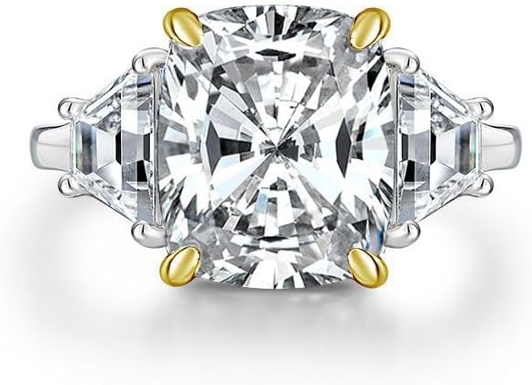 6ct Pink Moissanite Engagement Ring in 14K Solid Gold over S925 Sterling Silver, Excellent Cut Bridal Jewelry, Proposal Choice