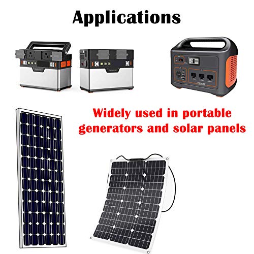 iGreely 6ft/1.8m Extension Cable 10AWG Battery Charger Adapter 45A Connector for GZ Yeti /G500 Solar Generator Power Inverter and for Renogy,Boulder 200 Solar Panels