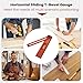 Sliding Bevel Gauge - Angle Finder Ruler Metric and Imperial,Precision Horizontal Sliding T-Bevel Gauge for Industry, Carpentry, Handcrafting, Home, Construction, Metalworking