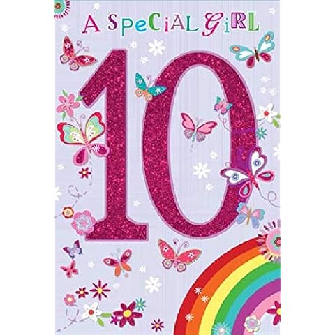 Simon Elvin Colourful Rainbow Glitter Card Cover