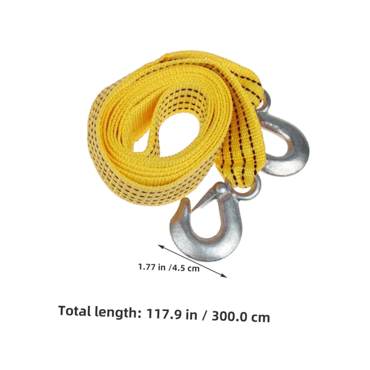 SOESFOUFU 2Pcs Heavy Duty Towing Rope Strap with Hooks Tow Straps for Safe Vehicle Towing for Trucks and Trailers Capacity