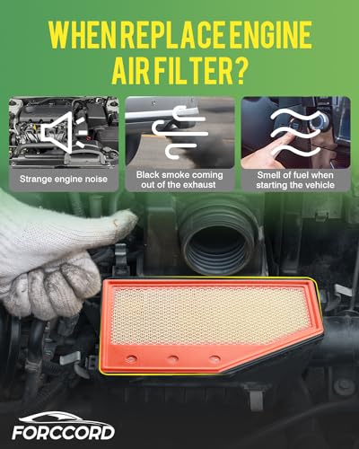 Image of 2-Pack Engine Air Filter Fits for 2025-19 Cadillac XT4, 2025-16 Chevrolet Malibu, 2026-21 Buick Envision, 2020-18 Regal Sportback, 2020-18 Regal TourX Air Filter Replacement Car Accessories