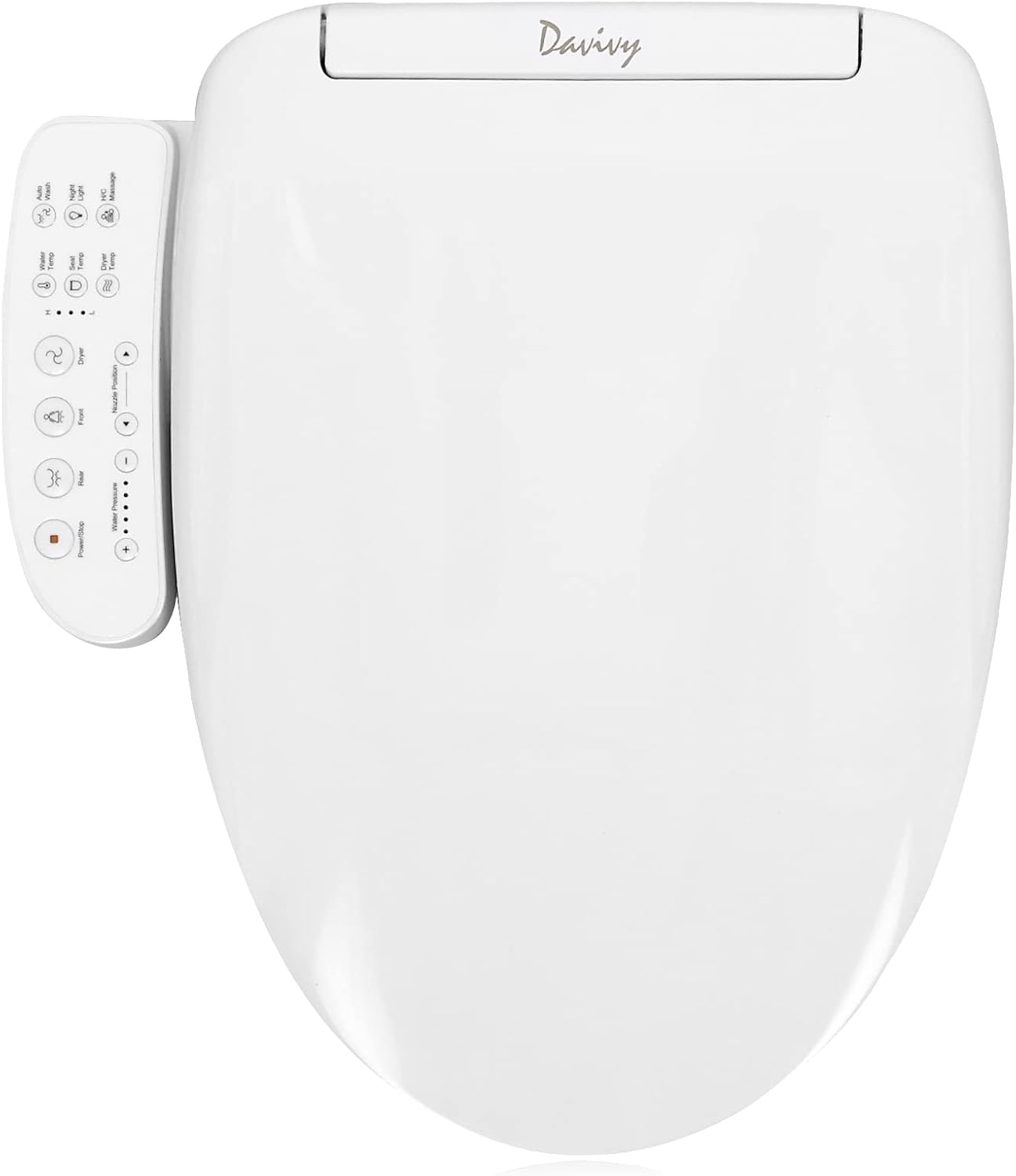 Davivy Electric Bidet,Bidet Toilet Seat Elongated,Smart Bidet Seat