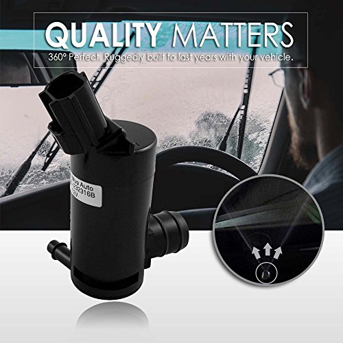 Mean Mug Auto 13126-232316B Windshield Washer Pump W/Grommet - Compatible With Ford, Lincoln, Mazda, Mercury - Replaces Oem #: 89017059 #TOP3