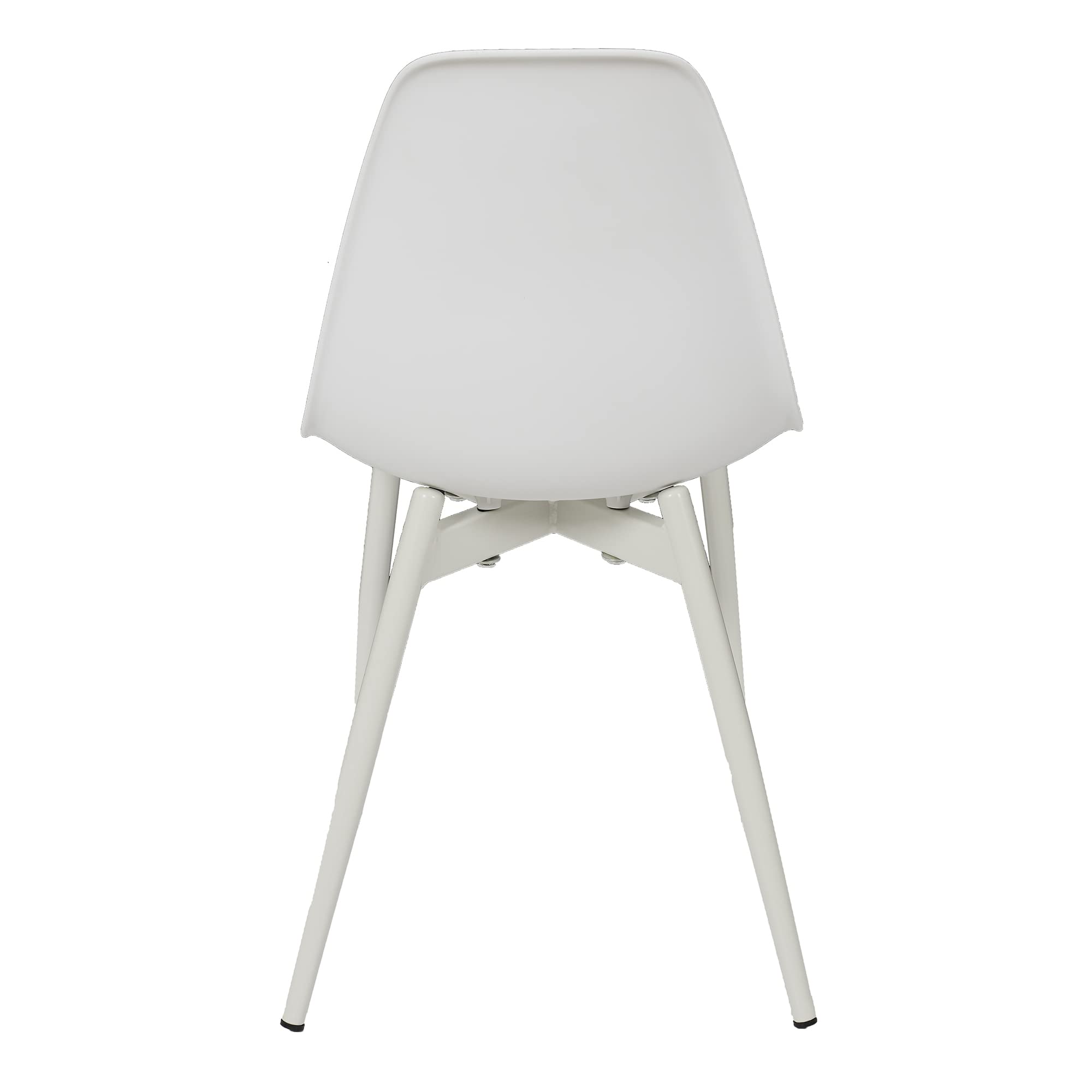 HOME DECO KIDS Set di 2 sedie per Bambini Lina Bianca per Sala da Pranzo, Soggiorno, Polipropilene Ferro battuto, 37.7 x H 58.5 x P 31 cm, HD7480