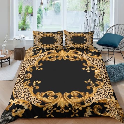 Parure de lit baroque ornée chic drap de luxe lit simple