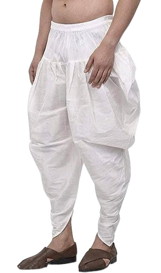 Royal Kurta Men's Silk Blend Loose Baggy Patiala Salwar Pant (Free Size)-picture-37