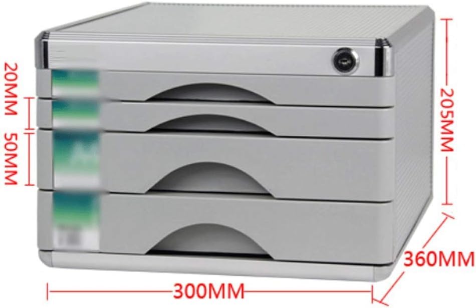 Armadietto da scrivania multistrato con serratura a password, scatola di archiviazione sicura per Office nization File Manager e cassetto tipo nizer