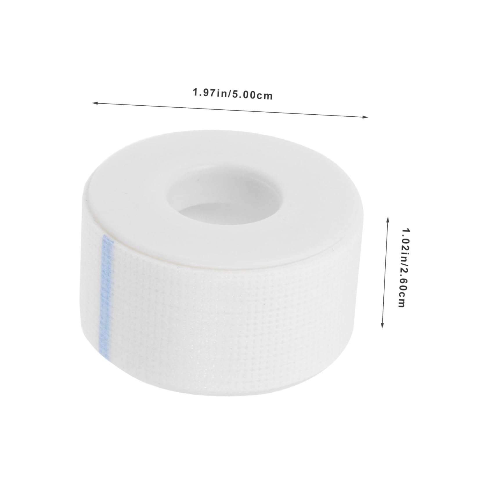 PartyKindom 1 Roll Eyelash Tape Eyelash Extension Kit Mascara Wands Lashes Face Tape Barrier Double Sided Tape Lash Extensions Tape Eyelash Curler Tweezers Wrap Skin Non-Woven Fabric White