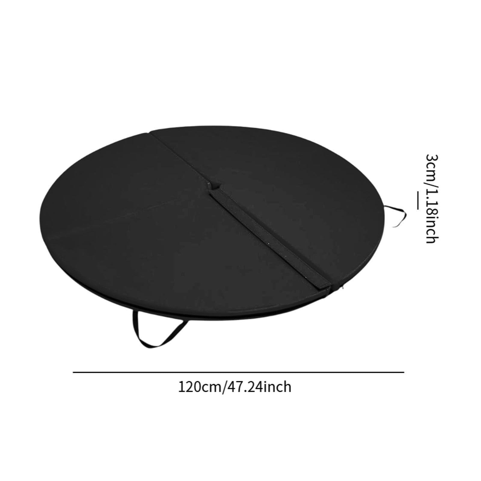 Colchoneta Plegable para Pole Dance 120cm (47.2") - Alfombra de Ejercicio Gruesa 3cm para Pilates, Fitness, Gimnasia, Interior y Exterior