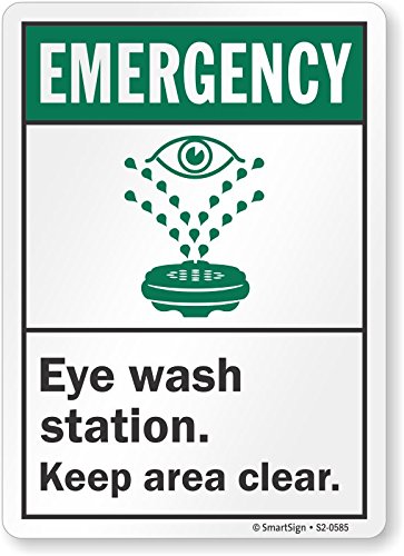 Panneau de sécurité Eye Wash Station résistant en aluminium durable