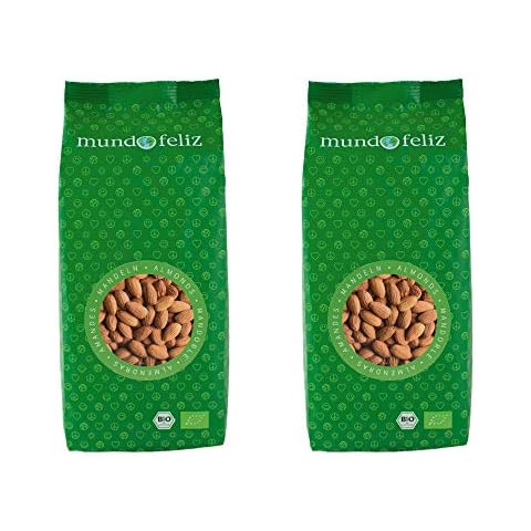 Mundo Feliz Ganze Mandeln aus Bio-Anbau, 2 x 500 g Cover