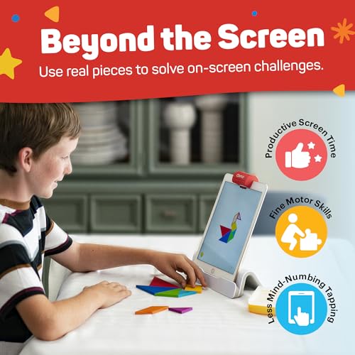 Osmo Genius Starter Kit for Kids Ages 6–10 | 5 Educational Learning Games | iPad Compatible | Educational STEM Learning System | Base Included (5 Games iPad)
