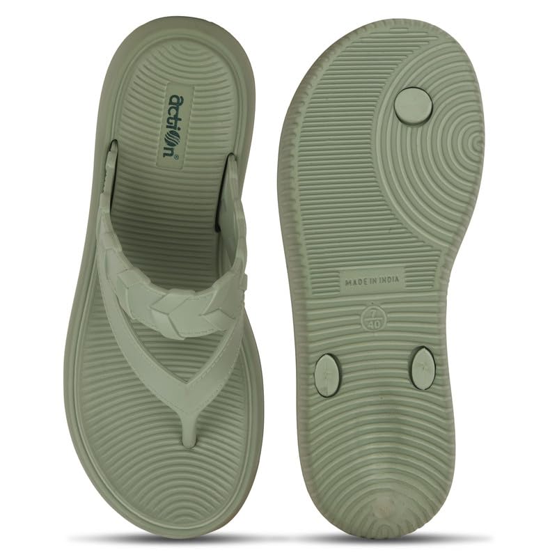 Image of ACTION Extra Soft Slipper for Women | Orthopedic, Comfortable, Stylish Footwear for Everyday Use | Lightweight, Cushioned Footbed, Non-Slip Sole | Perfect for Summer, Beach, and Casual Wear