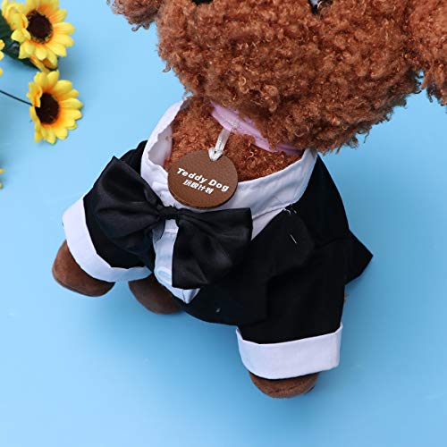 Acessórios de moda para animais de estimação- Estilo Britânico Pet Dog de Cão Smoking Roupa Terno Co