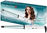Remington Lockenstab [kegelförmig 13-25mm] Shine Therapy (hochwertige Keramikbeschichtung mit marrokanischem Arganöl) -bis 210°C, natürliche Locken, Spirallocken & Beach Waves, CI53W