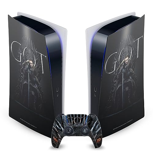 Autocollant PS5 Digital Jon Snow Trône de Fer Décoration Salon Gaming Game of Thrones