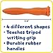 READY 2 LEARN-CE6678 Triangle Grip Stampers - Patterns - Set of 4 - Ages 2+ - Easy to Hold Paint and Dough Stampers for Kids