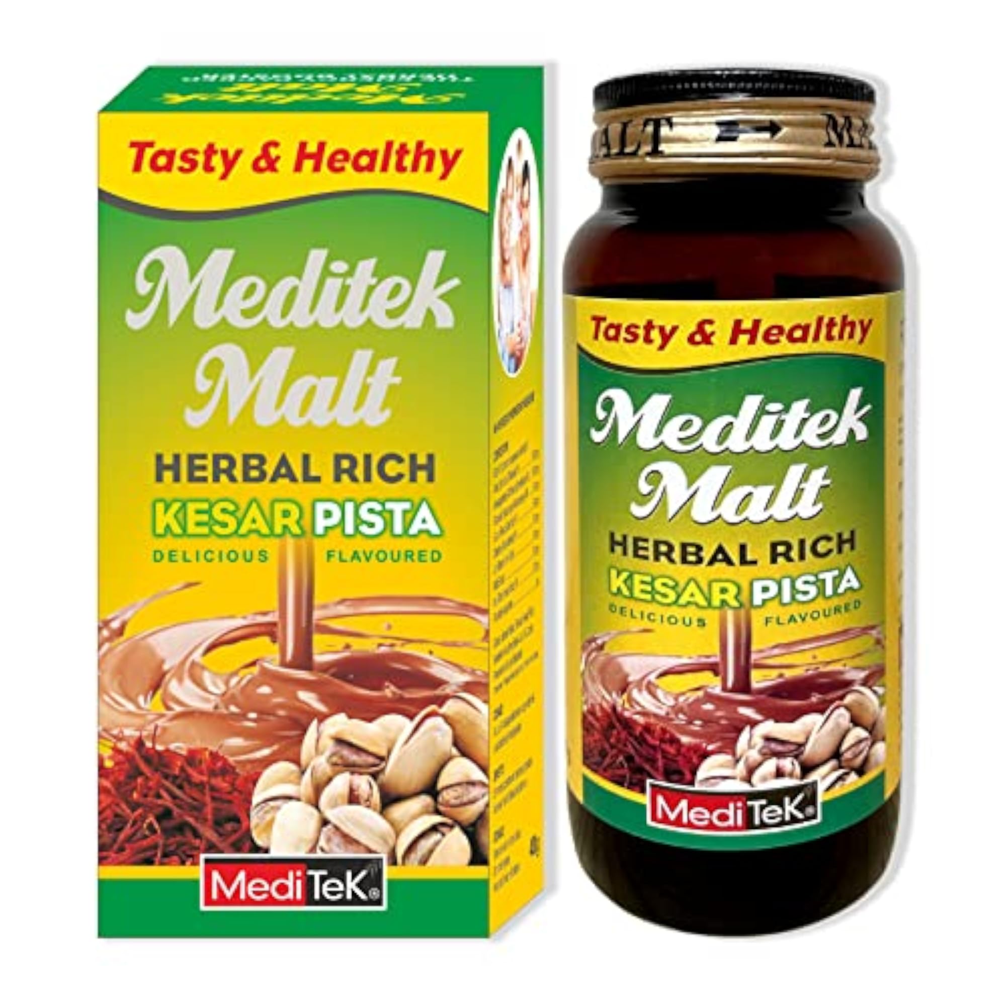 Ayurvedic Nutrients Malt Herbal Rich Kesar Pista, 400G