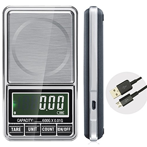 600 g 0,01 g elektroniczna waga biżuterii LCD cyfrowa waga kieszonkowa mini precyzja balans interfejs USB