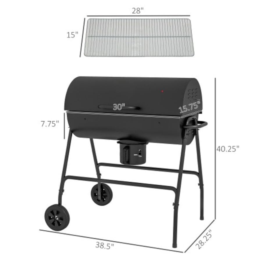 AH / SD MAKE SOME NOISE T CHARCOAL サイズＬ Amazon.com: Feasto BBQ Charcoal Grill with Offset Smoker