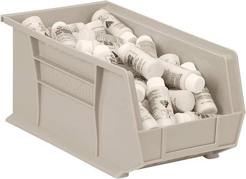 Miniatura 4 de Akro-Mils 30240 - Contenedores apilables de plástico, 15 pulgadas por 8 x 7 pulgadas, color morado, pack de 12 unidades.