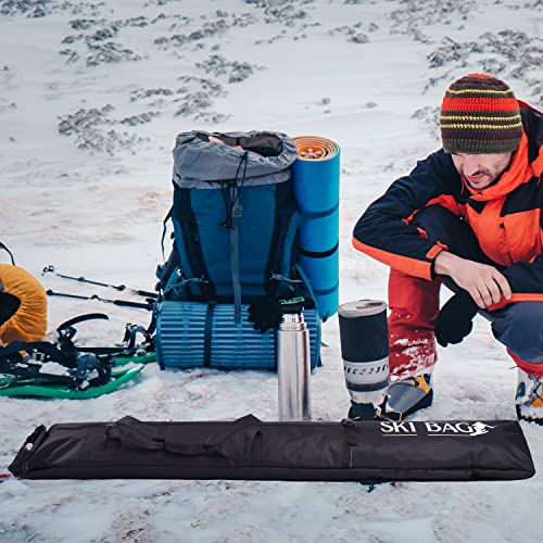 Zfzgfrcs Ski Bag And Ski Boot Bag Combo Ski Bags For Air Travel Unpadded Snow Ski Bags Snowboard Bag Store And Transport Ski Up To 200 Cm And Boots Up To Size 13 Suitable For Men Women And Children #TOP6