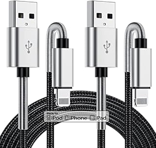 2Pack 2M iPhone Charger Cable, [ Apple MFi Certified ] Long Lightning Cable 2M, High Fast 2M Apple iPhone Charging Lead Cord for Apple iPhone 13/12/11 Pro/11/XS MAX/XR/8/7/6s/6/5S/SE iPad