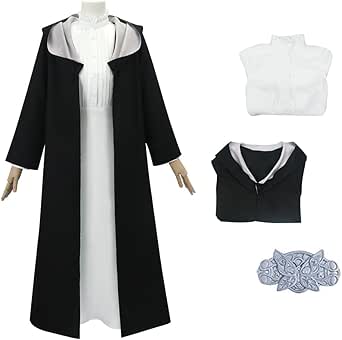 Amazon.com: SDXLV Frieren Fern Cosplay Costume Dress Fern Outfit Wig