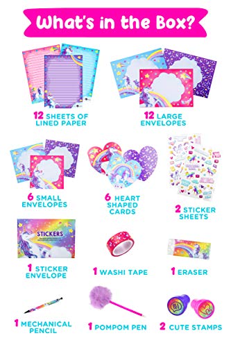 Image of Original Stationery Unicorn Letter Writing Set, 45 Piece Stationery Set for Girls, Unicorn Gifts for Girls Age 10-12