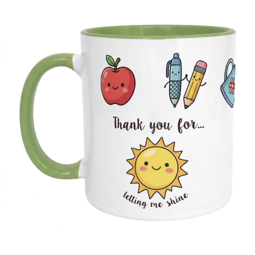 Personalised Teacher Mug – Best Teacher Gifts – End of School, Add Names