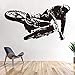 olwonow Moto-Cross Wandtattoo Motorrad Kinderzimmer Wandtattoo Tapete Wohnzimmer Art Deco Vinyl-69X123Cm