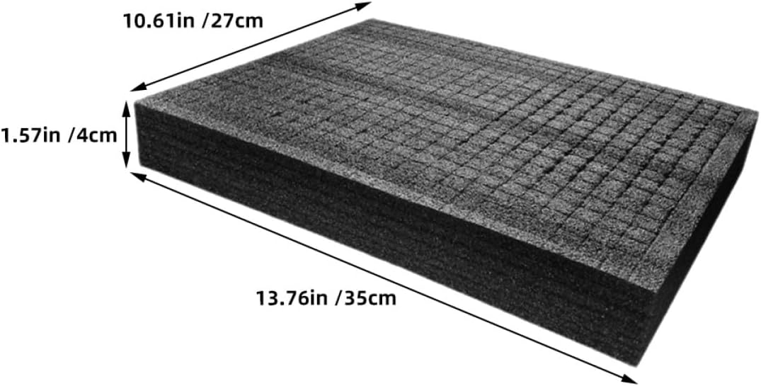 BESTYASH Black Pearl Foam Packing Liner 2pcs 350x250x40mm Tear-resistant Foam Inserts for Express Supply Cushioning Packaging Accessory Suitable for Shipping and Jewelry Storage