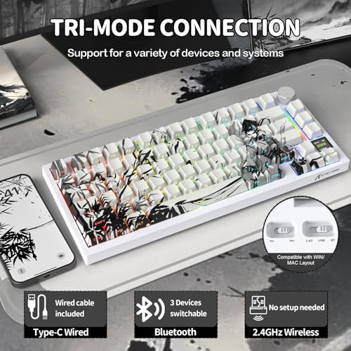 Clavier sans fil 75% ATTACK SHARK X820 Ultra pour setup gaming - 3