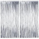 ANWENDUNG: Tauchen Sie die Lametta vorweisen mit doppelseitigem Klebeband ein, das sich leicht abziehen und kleben lässt, und kleben Sie die Lametta vorweisen oben auf die Wand oder Tür. Sie können zwei Lametta Vorhang-Teile an verschiedenen Stellen aufhängen oder die beiden Teile zusammen stapeln und aufhängen.