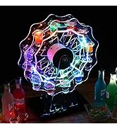 Amazon｜テキーラ観覧車 LED酒グラス収納ラック 観覧車カラフルな回転