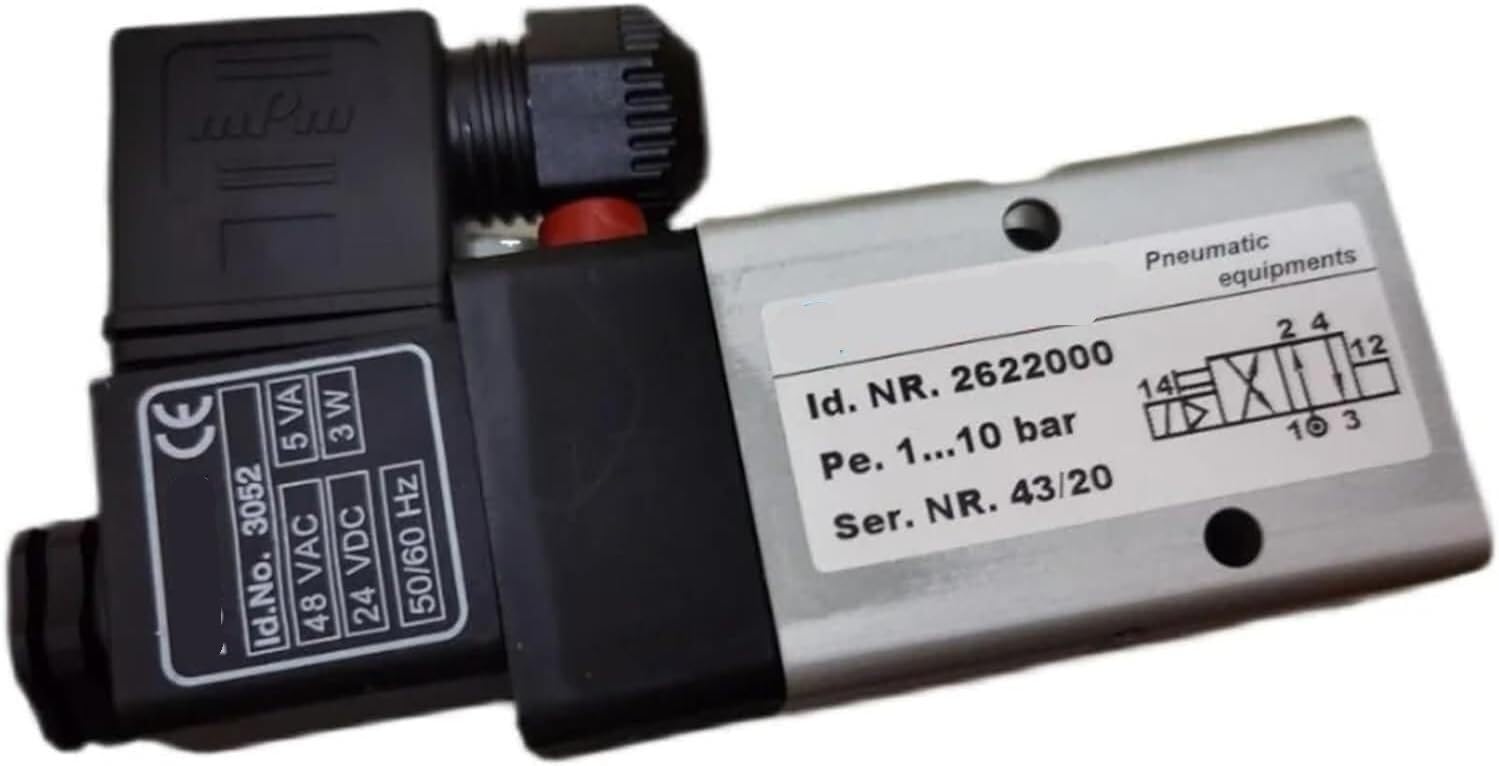 Électrovanne pneumatique 1-10 Bar à haute réactivité 24VDC