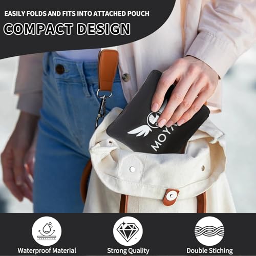 Image of MOYAQI Stroller Travel Bag for Airplane, Gate Check Bag Backpack with Durable Nylon,Adjustable Carry Straps,Infant Carriers & Booster Seats (Black)