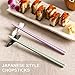 Hiware 10-Pair Reusable Fiberglass Chopsticks, Non-Slip Chop Sticks Set Japanese Style, Dishwasher Safe, 9.5-Inch