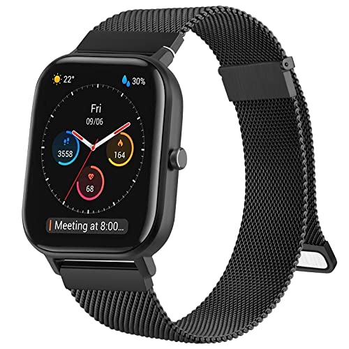 Cinturino In Acciaio Inox Con Sgancio Rapido Per Amazfit GTS 2 Mini – Metallo Di Ricambio - 3