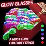 120 PCS Glow In The Dark Party Supplies, Light Up Glasses, Led Glasses, Glow In The Dark Glasses, Glow Party Supplies, Neon Party Glasses for Glow Party, Wedding, Birthday, New Year, Rave, Carnival - Image 2