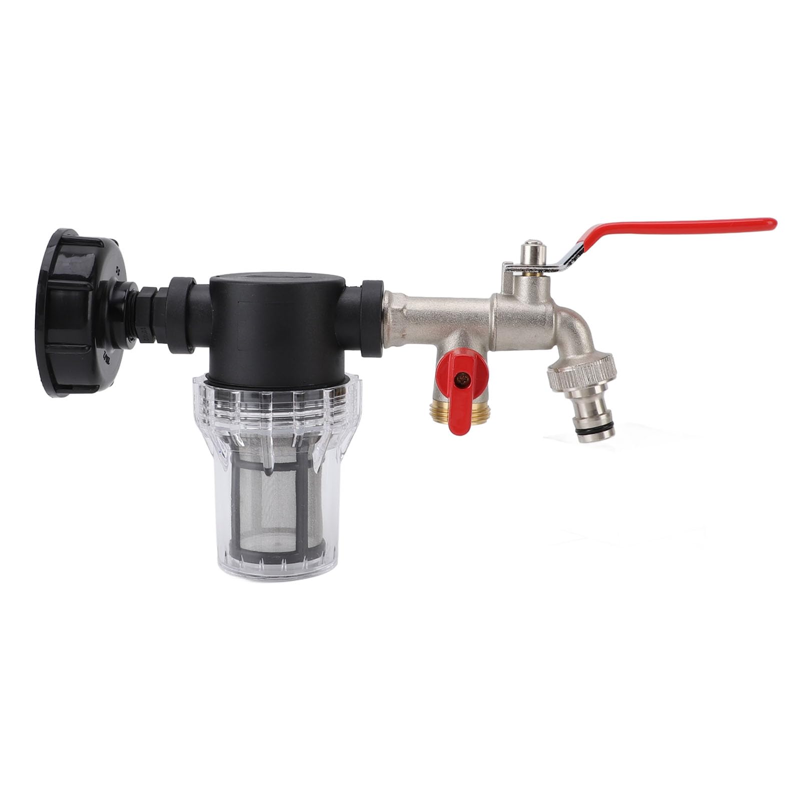 Filtro dell'acqua per irrigazione, filtro per irrigazione per serbatoio IBC, adattatore per rubinetto a barile, per irrigazione da giardino, pompa per acquario, filtro dell'acqua (da S60 x 6 a