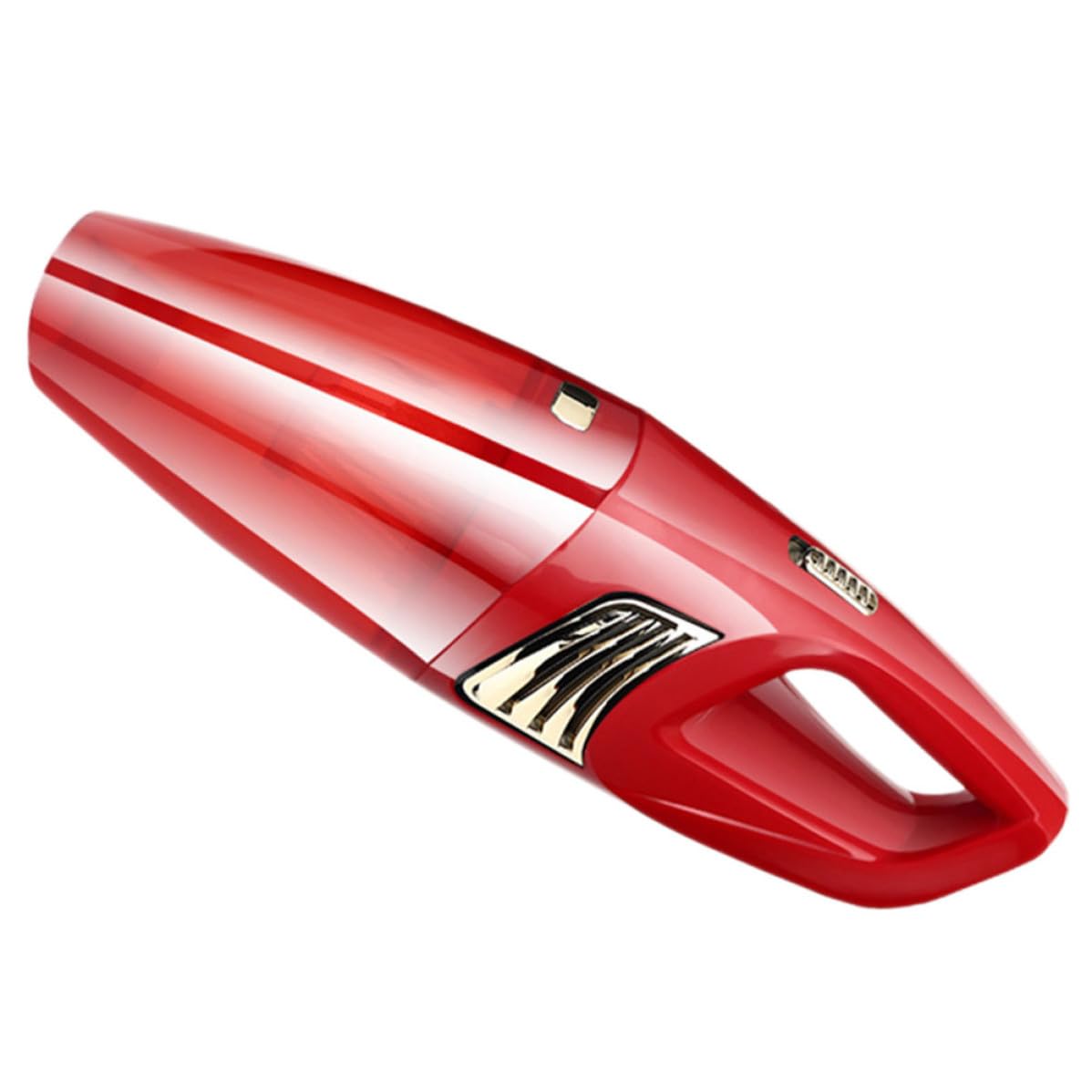 NUOBESTY Aspirapolvere Portatile per Auto Rosso in Abs, Mini Aspirabriciole senza Fili, Leggero e Potente la Pulizia Durante la Guida