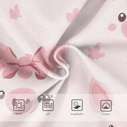 Wusikd Pig Faces Girls' Underwear Cotton Pink Hearts Girls Briefs Soft Toddler Underwear 2T3
