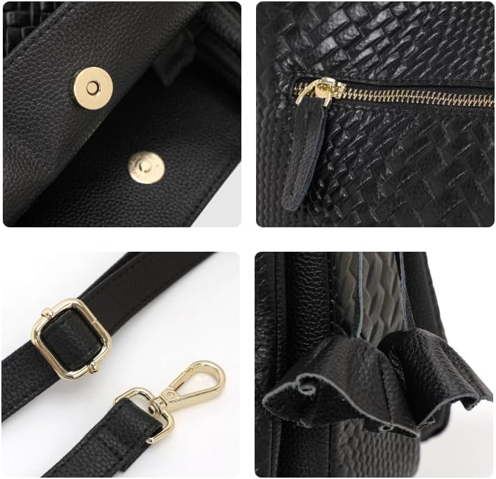 Genuine leather women's 2025 handbag women's large versatile shoulder atmospheric cowhide mother crossbody bag - Image 5