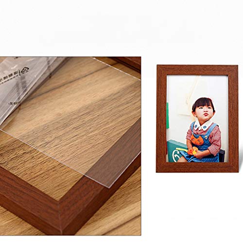 Jay D.l A4 Size Picture Frame Photo Display For Tabletop Display Wall Mount Made Of Solid Wood High Definition Glass Photo Frame Rustic Certificate Document Frame, Red #TOP1