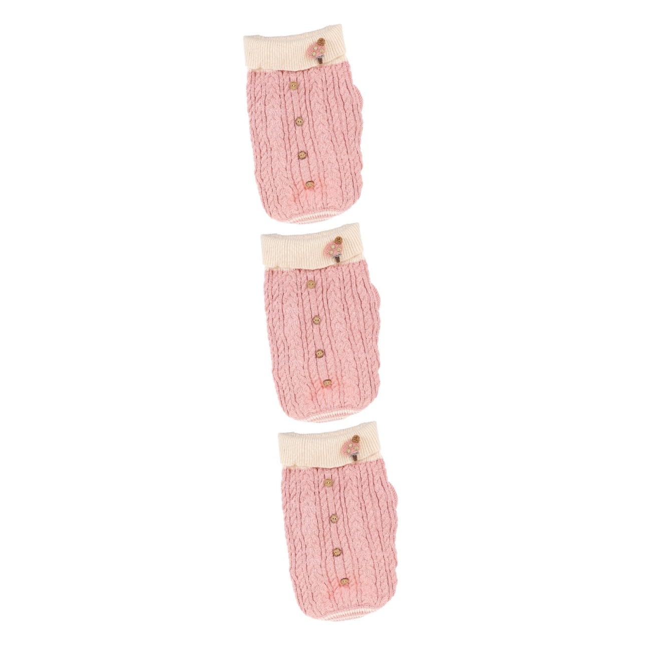 Kisangel 3pièces Pull Hiver pour Chien Épais Sweat pour Petit Chien Et Chiot Vêtement Chaud Et Confortable pour Et Hiver