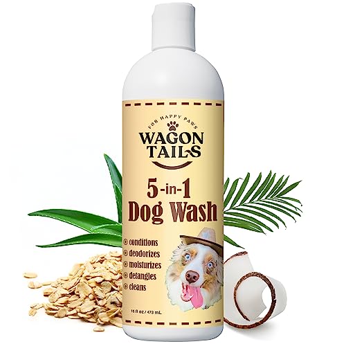 5-in-1 Dog Shampoo and Conditioner | 16 Oz | All Natural, Eco-Fri...